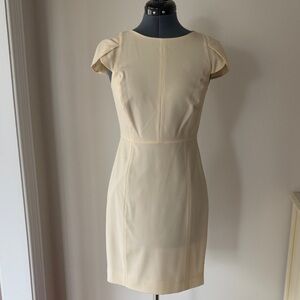 J. Crew Cream Cap Sleeve Mini Dress